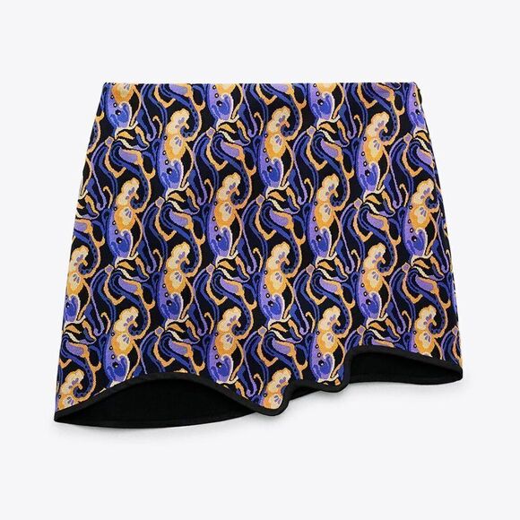 Zara Short Skirt Asymmetric New - Picture 5 of 6